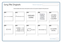 Song Title Dingbats 4 Song Title Dingbats 4